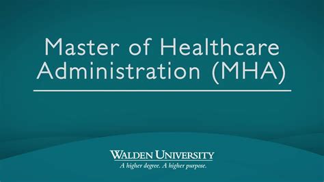 Online Master of Healthcare Administration (MHA) Degree | Walden University