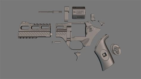 D Printed Harley Quinn Handgun Suicide Squad By Seanna Evans Pinshape