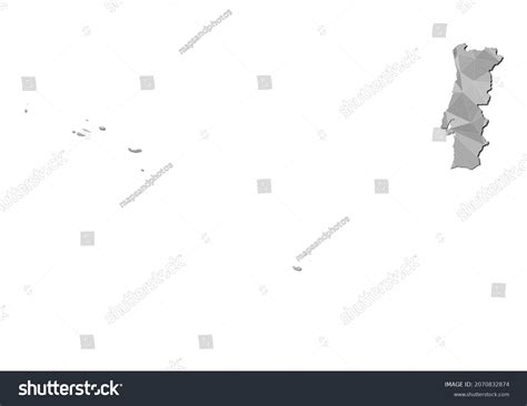 Abstract Polygon Vector Map Portugal Portugal Stock Vector Royalty Free 2070832874 Shutterstock