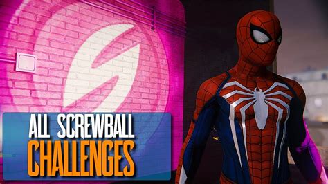 Spider Man Ps Dlc All Screwball Challenges Ultimate Difficulty Youtube