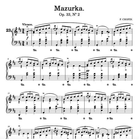 Chopin Mazurka In D Major Op No Fr D Ric Fran Ois Chopin