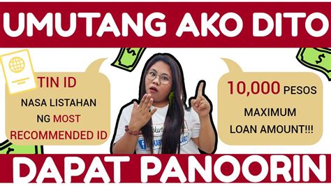 Ang Loan Amount Tin Id Ang Gamit Ko Dito Bagong Loan App