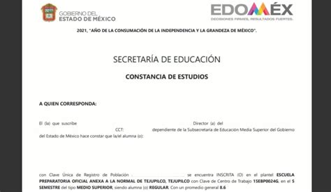 Constancia De Estudios En Certificado De Estudio Certificado De The