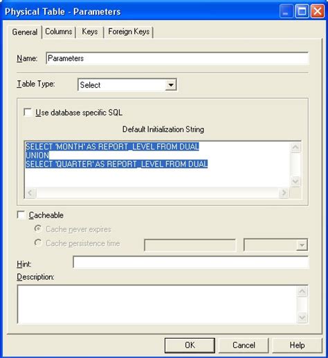 Obiee How To Create A Dummy Table