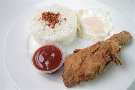 Spicy Chicksilog Filipino Value Meal In Philippines Stock Image Image