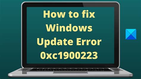 How To Fix Windows Update Error 0xc1900223 YouTube