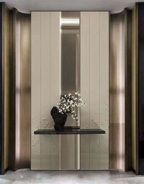 Modern Home Entrance Decor With Vase And Flowers