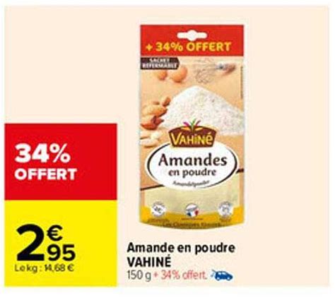 Offre Vahiné Amande En Poudre Bio chez Lidl