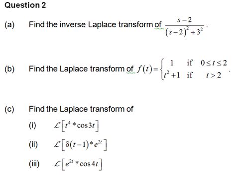 Solved Find The Inverse Laplace Transform Of S 2 S 2 2 Chegg