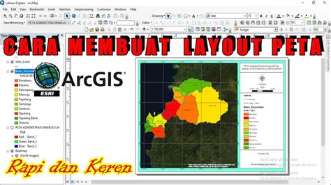 Tutorial Membuat Layout Peta Pada Arcgis Dan Penjelasan Manfaat Arcgis