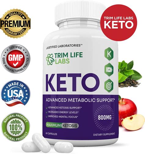 3 Unidades Trim Life Labs Keto Pills Incluye Vinagre De Sidra De