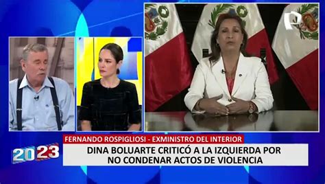 Fernando Rospigliosi Si Dina Boluarte renuncia sería darle la razón a