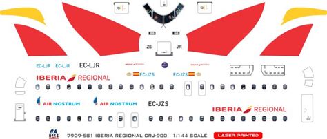 Adecs Decals Catalogue Iberia Regional Crj Scale