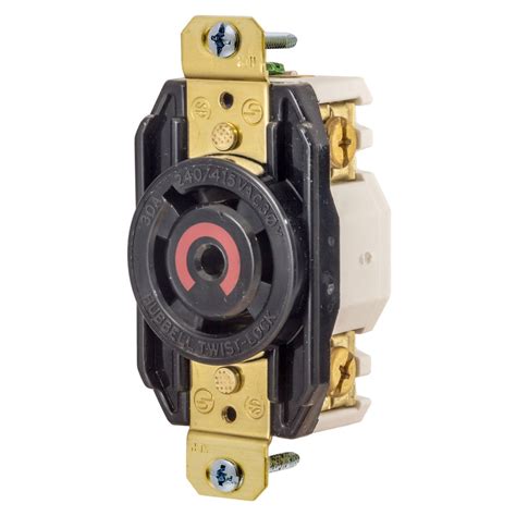 Locking Devices Twist Lock Single Flush Receptacle 30A 4 Pole 5