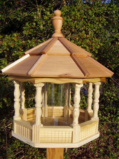 Large Wooden Gazebo Bird Feeders