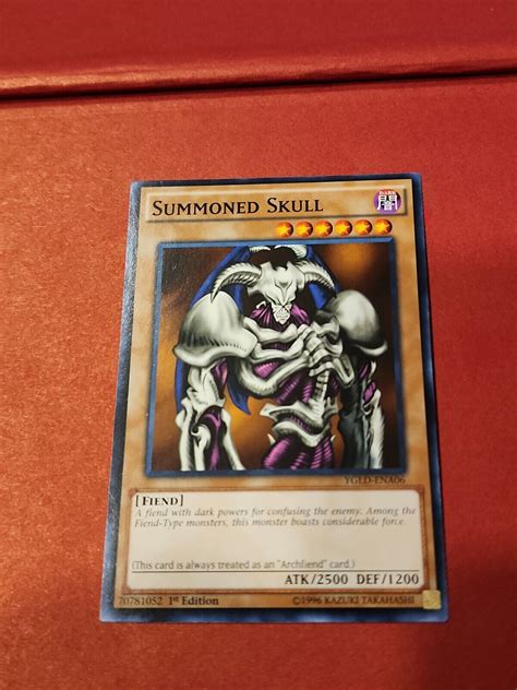 Yugioh 1 Summoned Skull Common 1st Edition Ygld Ena06 Nm M Ebay