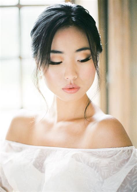 Natural Asian Bridal Makeup Look For Daytime Wedding Makeup Hair By Onorina Jomir Paris