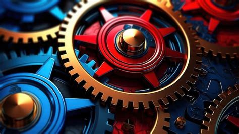 Premium Photo Gear And Cogs Mechanical Movement