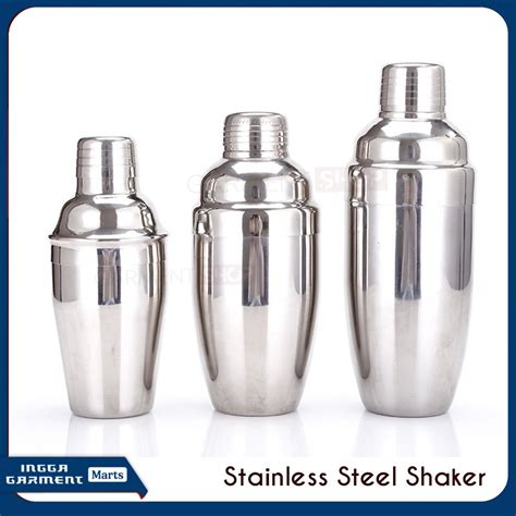 Jual Shaker Cocktail Stainless Steel Botol Pengocok Minuman Plastik