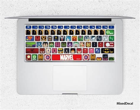 Macbook Keyboard Keys Skin Pro 13 2020 Stickers Macbook Retina Etsy