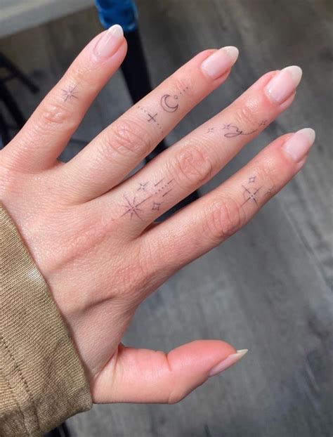 Fine Line Hand Tattoos Hand And Finger Tattoos Small Finger Tattoos