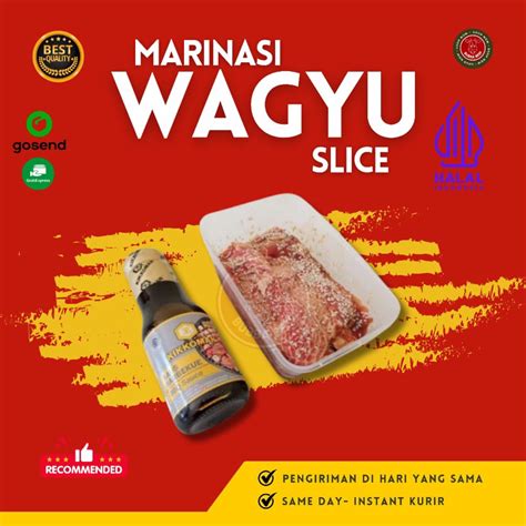 Jual Beef Wagyu Meltik Slice Marinasi 500gr Daging Sapi Wagyu Meltik