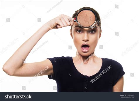 Beautiful Girl Dry Damaged Face Skin Stock Photo 722723569 Shutterstock