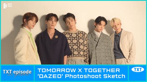 Weverse Tomorrow X Together Media Episode Dazed Photoshoot Sketch