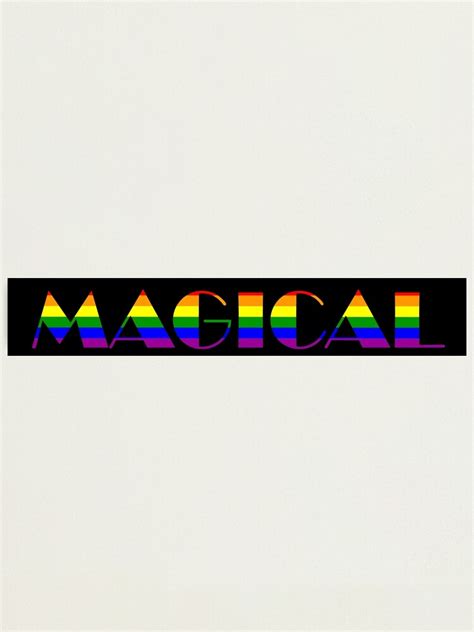 Lámina fotográfica EL ORGULLO GAY ES MÁGICO EN LOS COLORES DEL ORGULLO