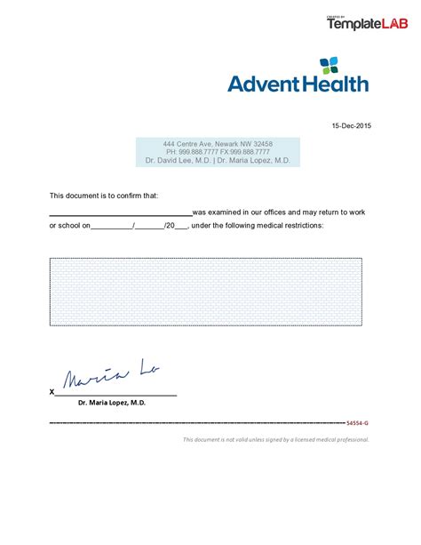 Doctors Note For Absence