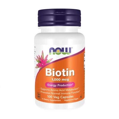 상품 상세보기 비건 Now Foods 나우 푸드 비오틴 1000 mcg 100 베지캡슐 Biotin 1000