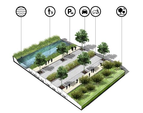 Landscape Plan Drawing Section Behance