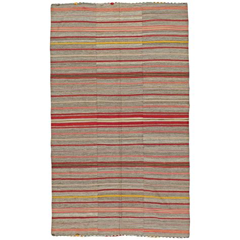 Vintage Turkish Kilim Flat Weave Rug For Sale At 1stdibs