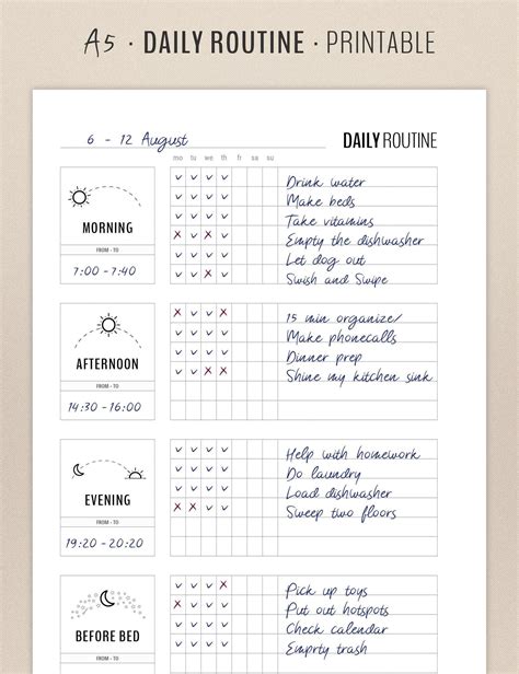 Free Printable Flylady Daily Routine - Printable Templates