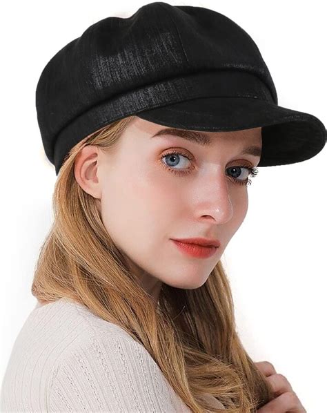 Tripome Womens Newsboy Cap Vintage Baker Visor Artist Hat Summer