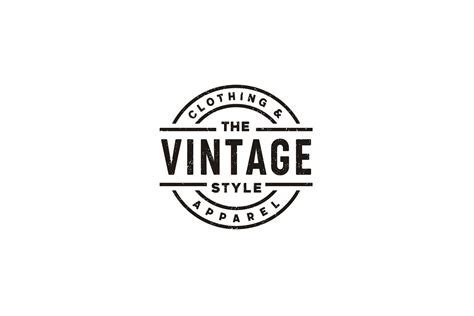 Cloth Apparel Classic Vintage Stamp Logo Graphic by Enola99d · Creative ...