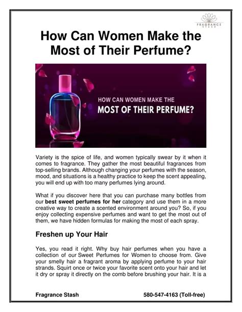 PPT How Can Women Make The Most Of Their Perfume PowerPoint