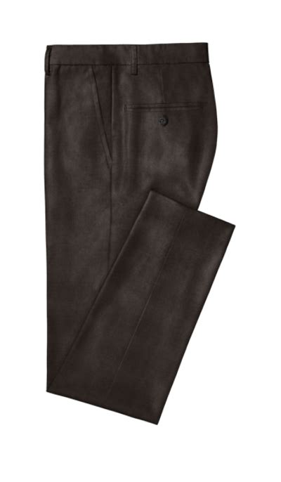 Anthrazitgraue Reine Wolle Slim Fit Hose