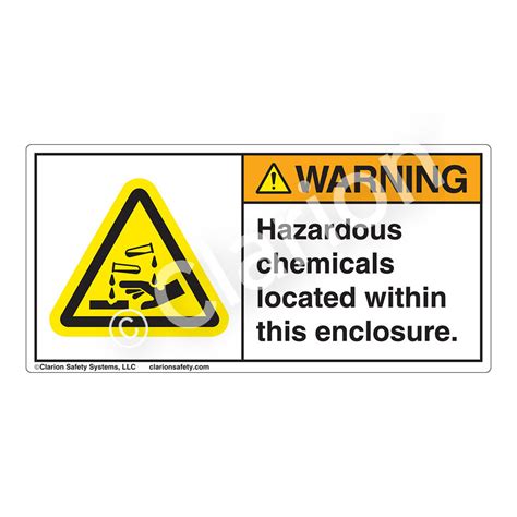 Chemical Hazard Labels | Clarion Safety Systems