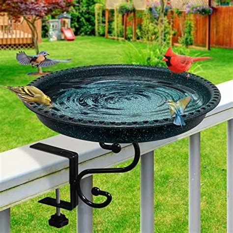 Amazon Hpycohome Deck Bird Bath Garden Decor Durable Lightweight