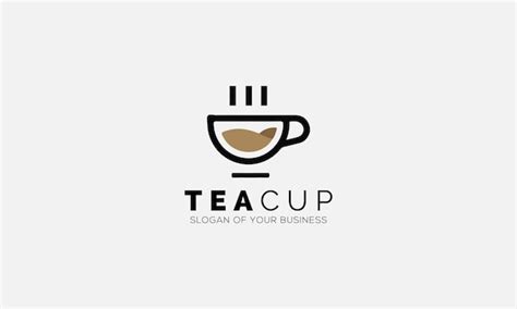 Premium Vector Coffee Logotype Minimalist Tea Logo Concept