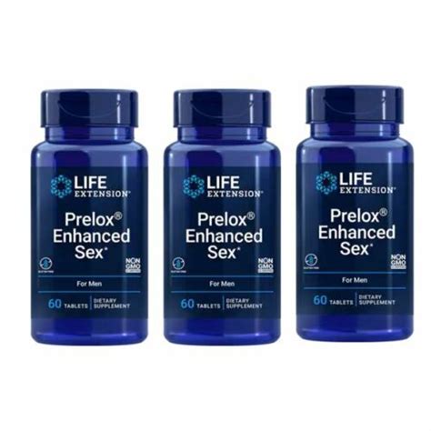 3 Pack Life Extension Prelox Enhanced Sex For Men Sexual Supplement 60 Tablets Ebay