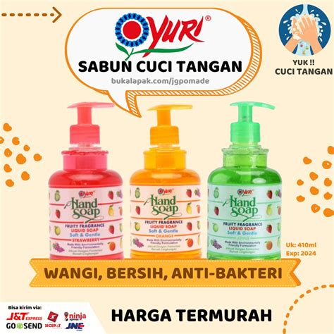 Jual Sabun Cuci Tangan Hand Soap Yuri 410 Ml Botol Pump Shopee Indonesia