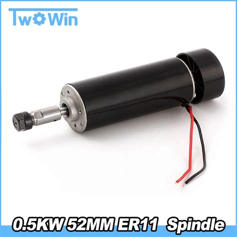 0 5KW 52MM ER11 Cnc Spindle Motor 500W Spindle Motor DIY DC 100V CNC