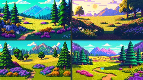 BACKGROUND - Pixel Forest 1 in 2D Assets - UE Marketplace