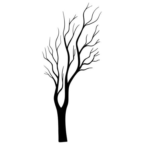 Cartoon Of The How To Draw A Dying Tree Stock Photos Pictures