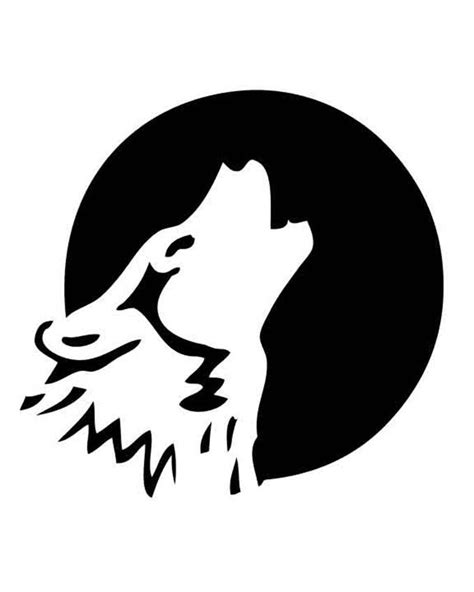 Wolf Pumpkin Stencil Printable