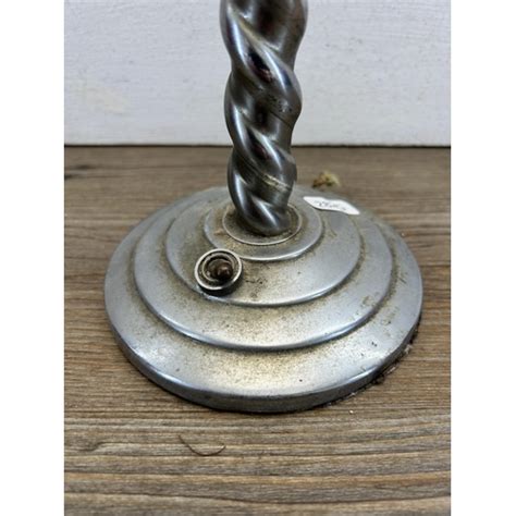 An Early Th Century S Lilly Sons Chromium Plated Barley Twist