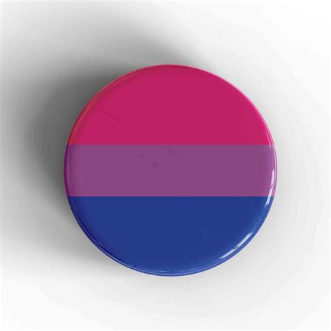 Bisexual Flag Badge Magnet Nowstalgia