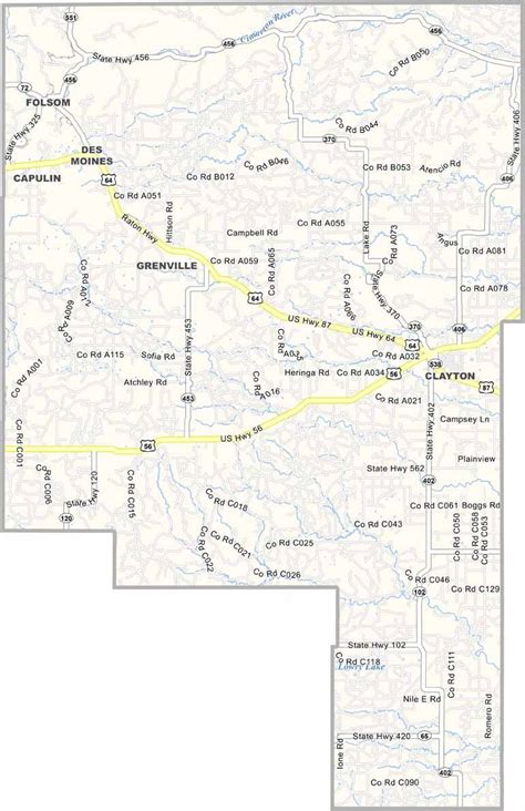 Union County Map, New Mexico - US County Maps
